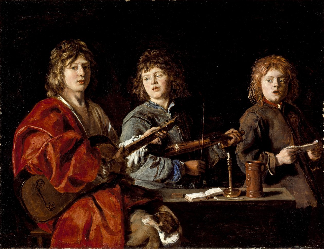 Drei junge Musiker, ca. 1630 von Antoine Le Nain