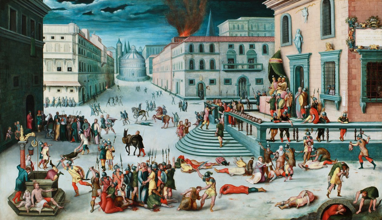 Das Massaker des Triumvirats von Antoine, Caron