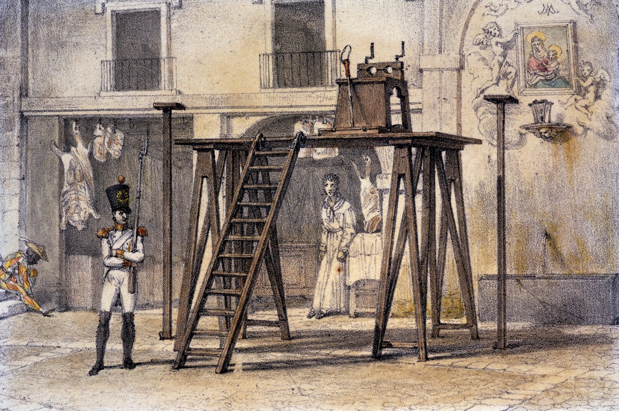 Plattform (für Pranger) von Antoine Jean Baptiste Thomas