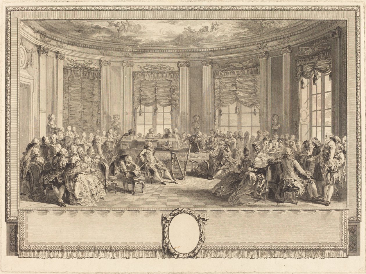 Das Konzert von Antoine Jean Duclos after Augustin de Saint Aubin