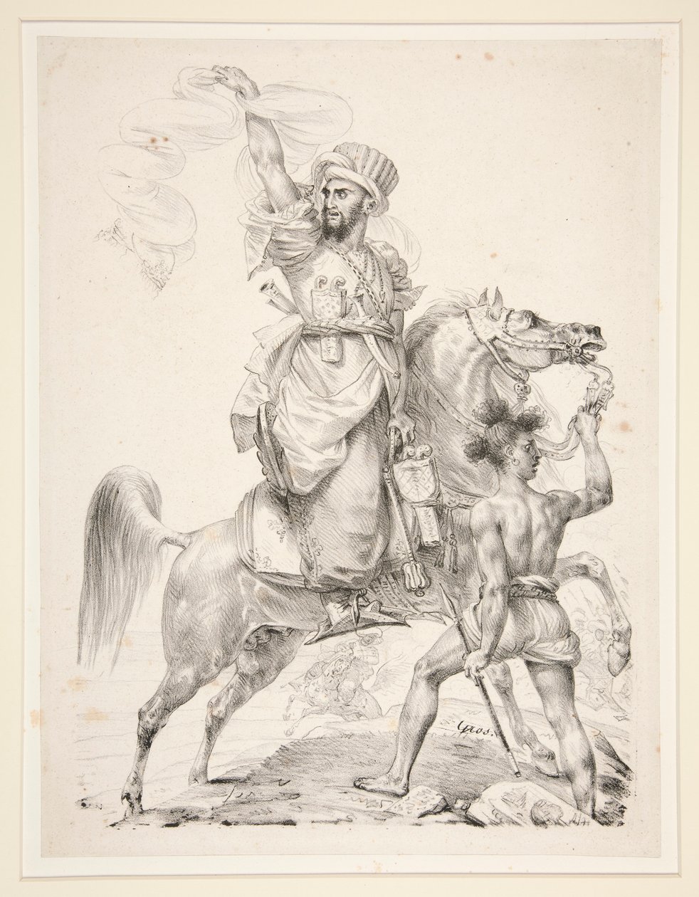 Chef der Mamelucken zu Pferd von Antoine Jean Gros