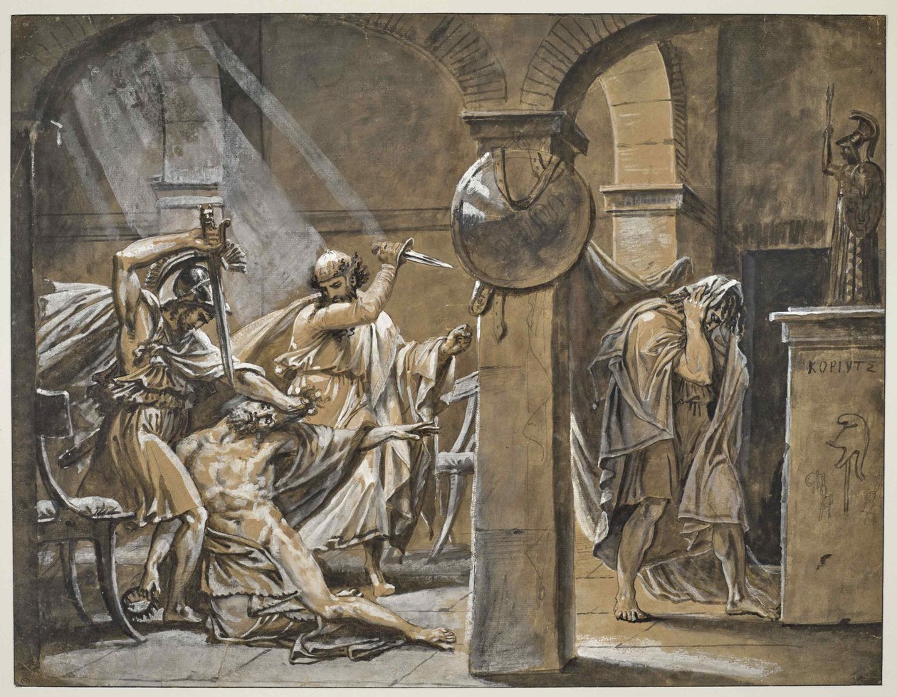 Der Tod von Timophanes von Antoine Jean Gros Baron