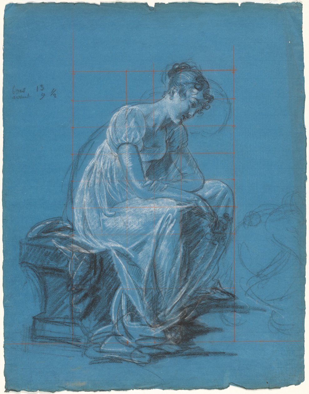 Sitzende Frau (recto) von Antoine Toussaint de Chazal