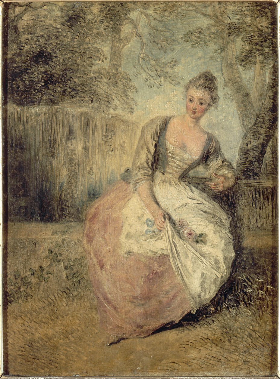 Die besorgte Geliebte von Antoine Watteau