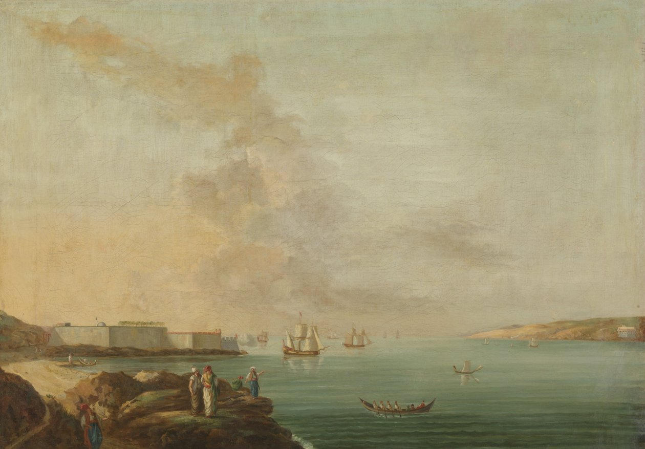 Ansicht der Dardanellen von Antoine van der Steen
