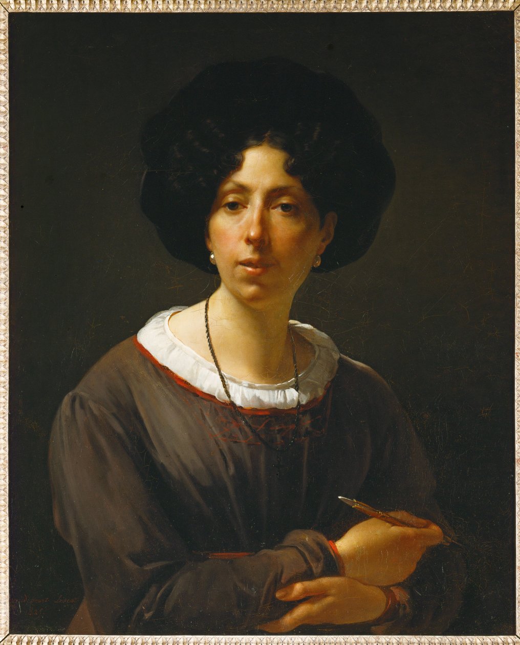 Selbstporträt von Antoinette Cecile Hortense Lescot Haudebourt