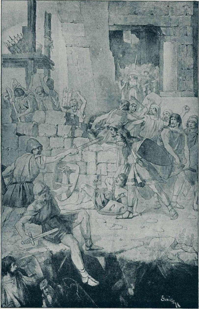 Bau und Verteidigung der Stadt Jerusalem von Anton Gvajc