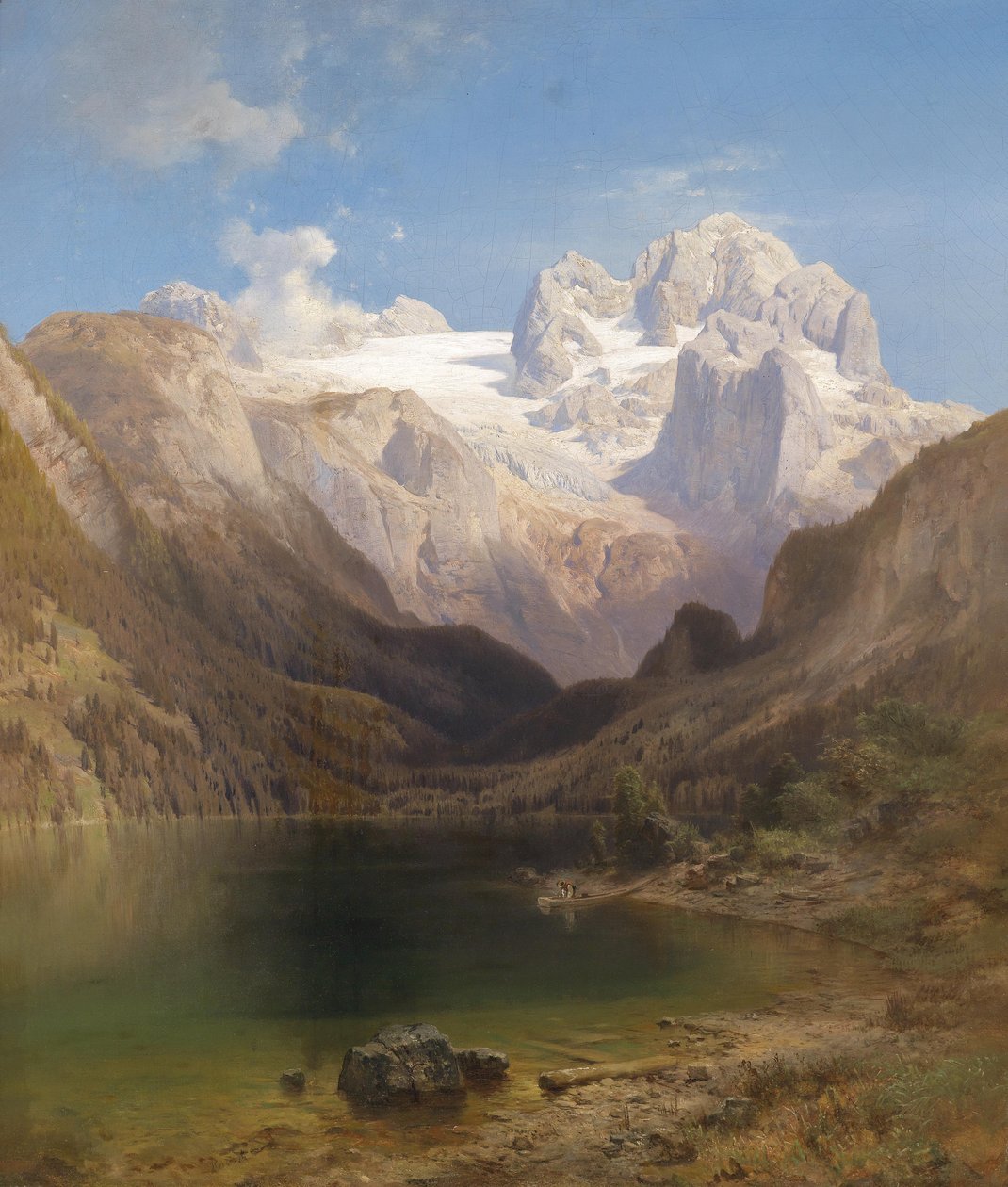 Blick vom Gosausee auf den Dachstein von Anton Hansch
