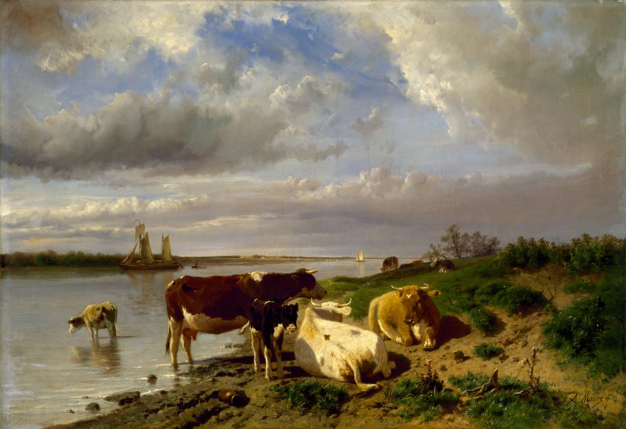 Landschaft mit Vieh von Anton Mauve
