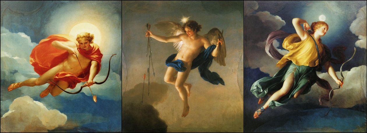 Personifikation der drei Teile des Tages in der griechischen Mythologie von Anton Raphael Mengs