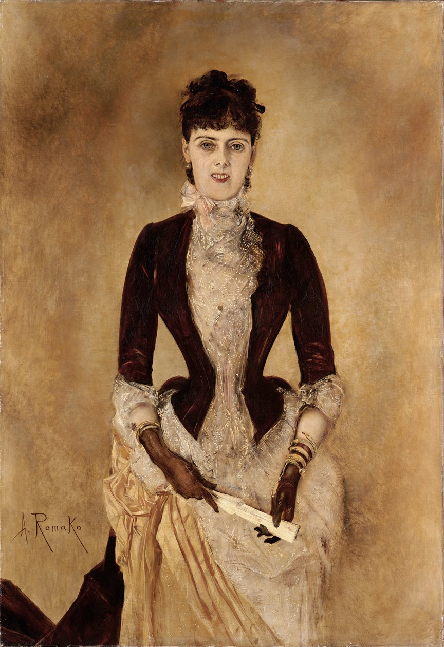 Porträt von Isabella Reisser von Anton Romako