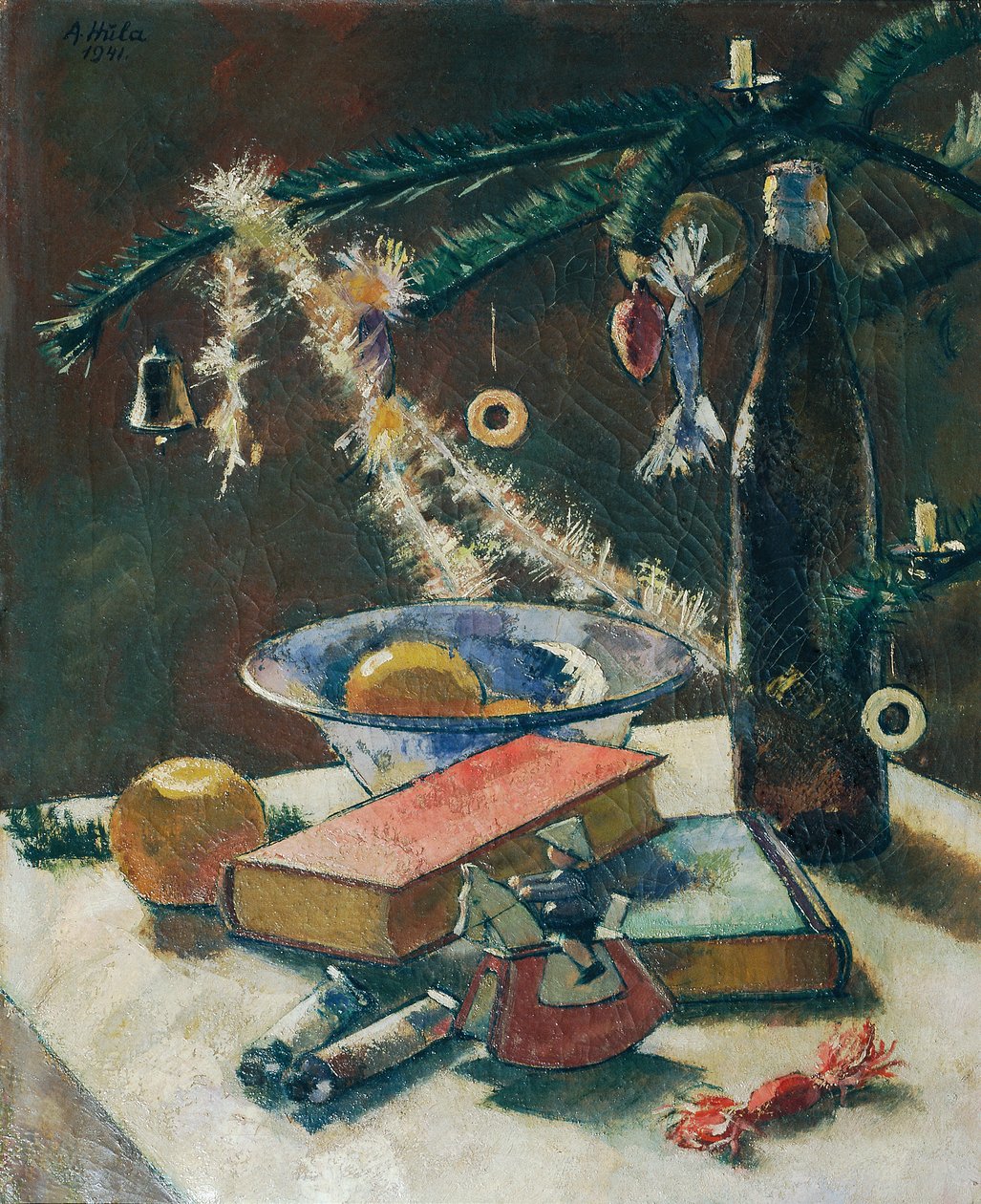 Stillleben unter dem Christbaum von Anton Hula