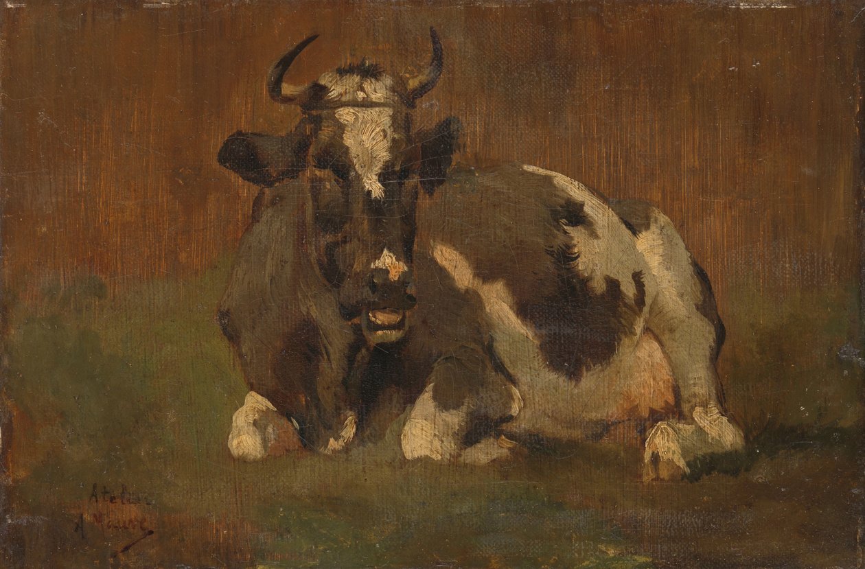 Liegende Kuh von Anton Mauve