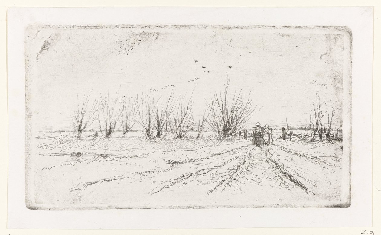 Winterlandschaft mit Milchmädchen von Anton Mauve