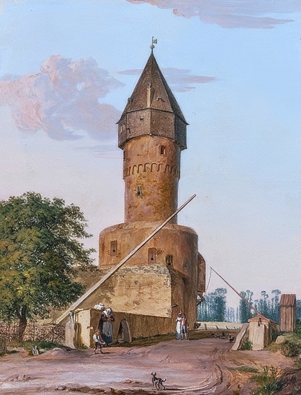 Die Bockenheimer Warte zu Frankfurt am Main von Anton Radl