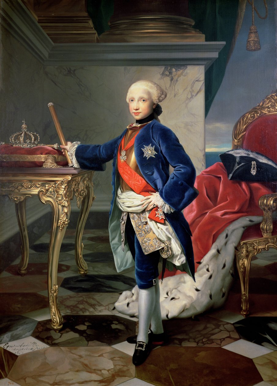 Ferdinand IV., König von Neapel (1751-1825) von Anton Raphael Mengs