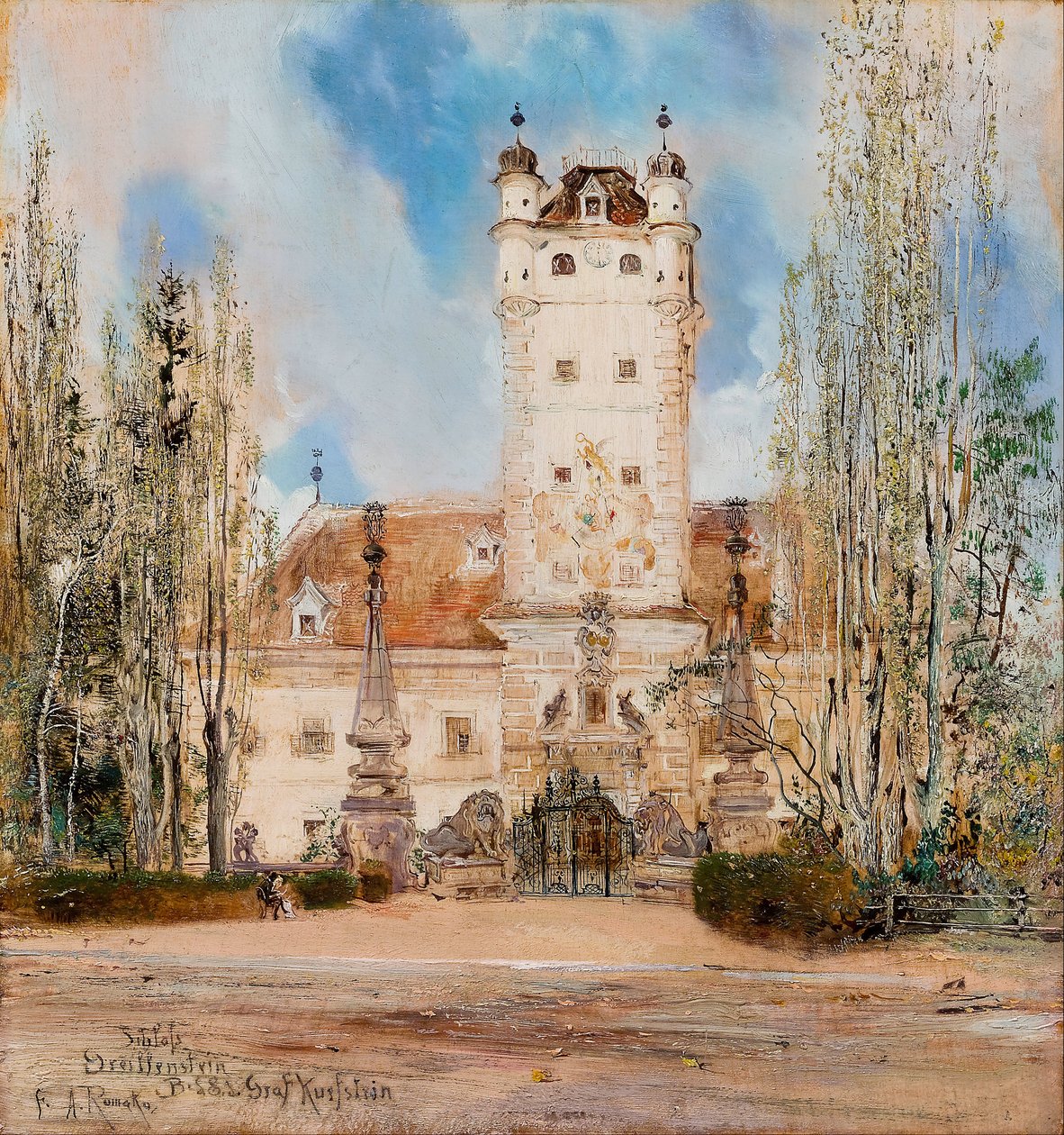Schloss Greillenstein von Anton Romako