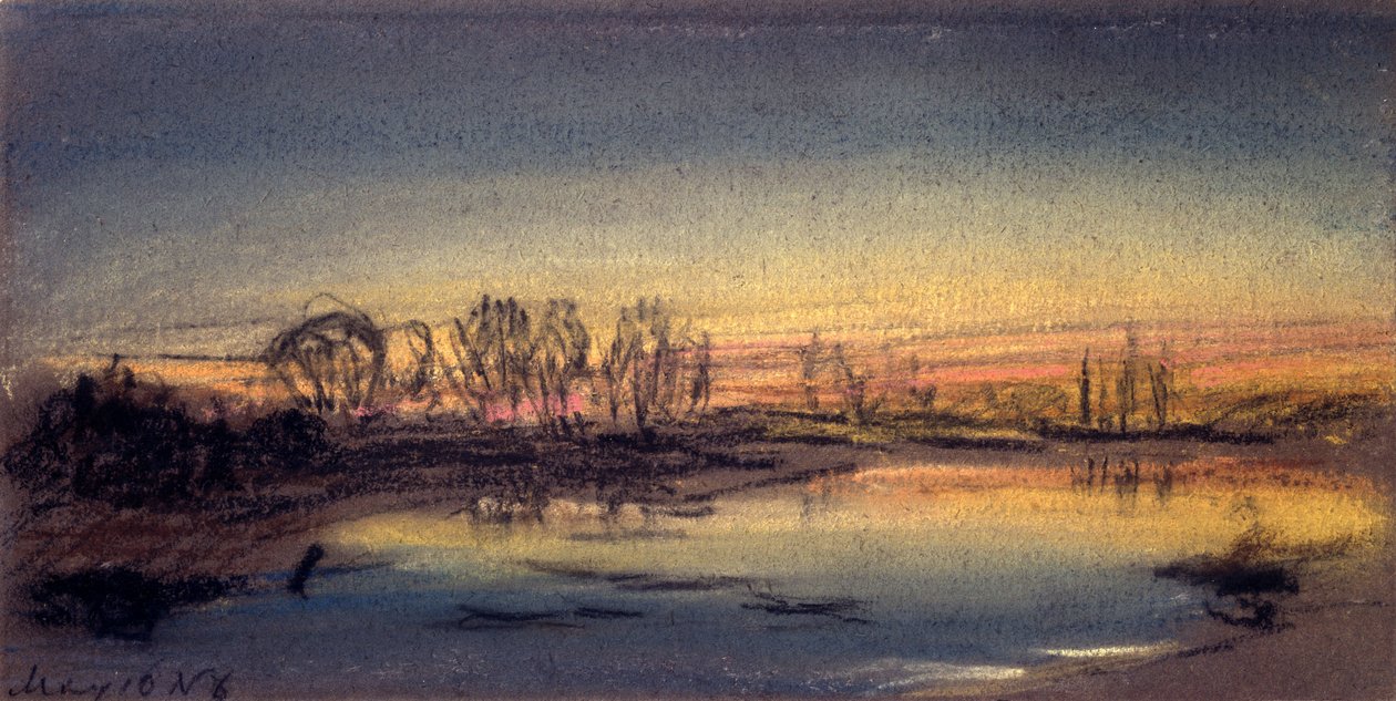 Sonnenuntergang, Mai 1884 von Frederick (attr. to) Barnard