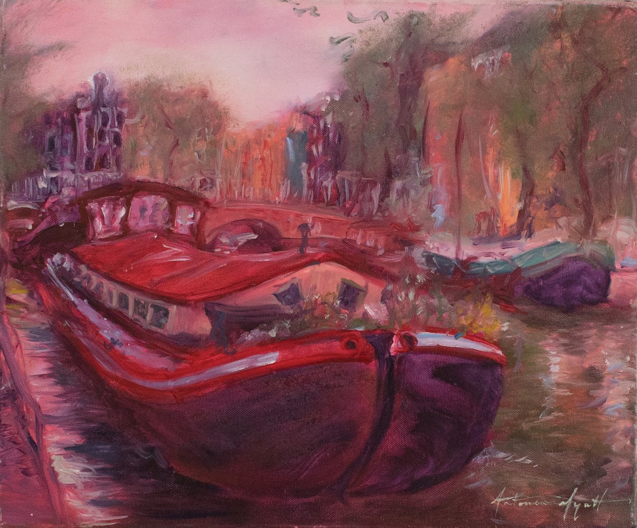 Amsterdamer Lastkahn, ca. 2006 von Antonia Myatt