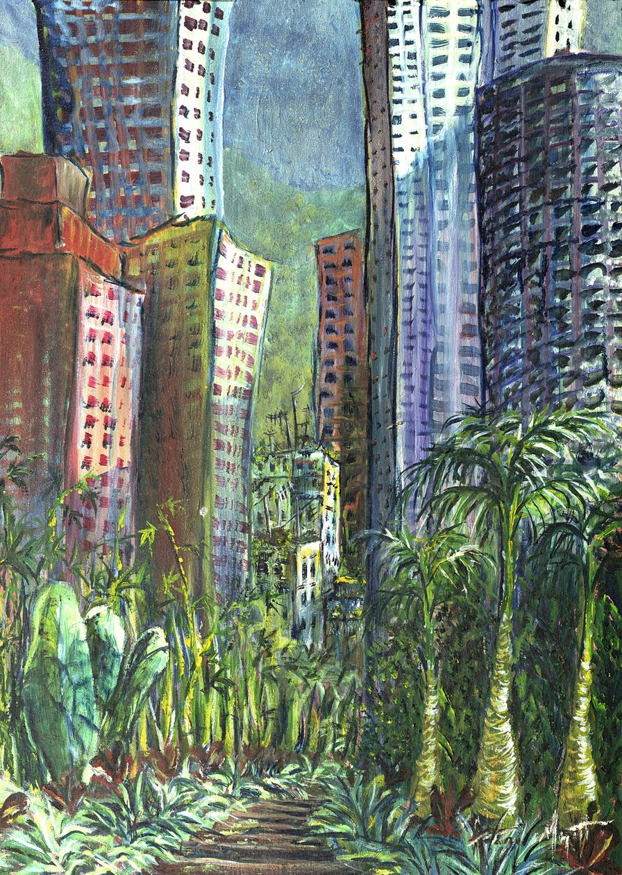 Hochhaus, Hongkong, 1997 von Antonia Myatt