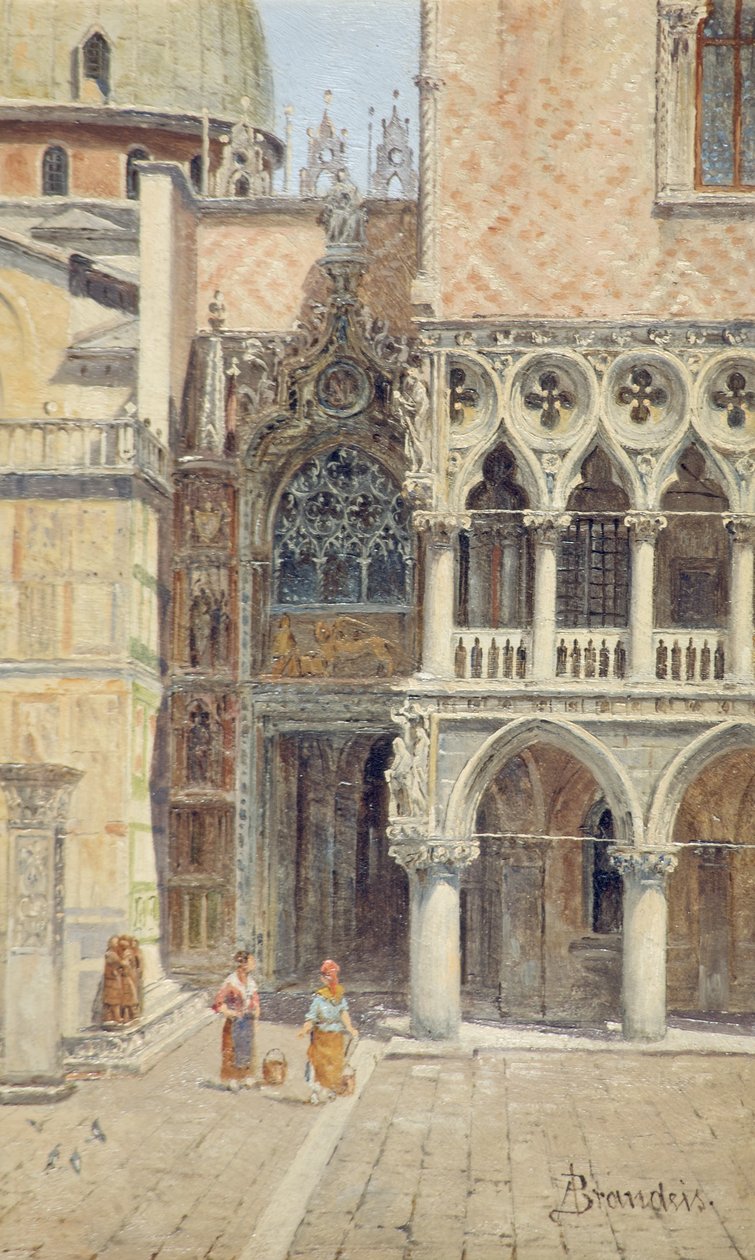 Herzogspalast Tür, Venedig, Italien, ca. 1895-1920 von Antonietta Brandeis