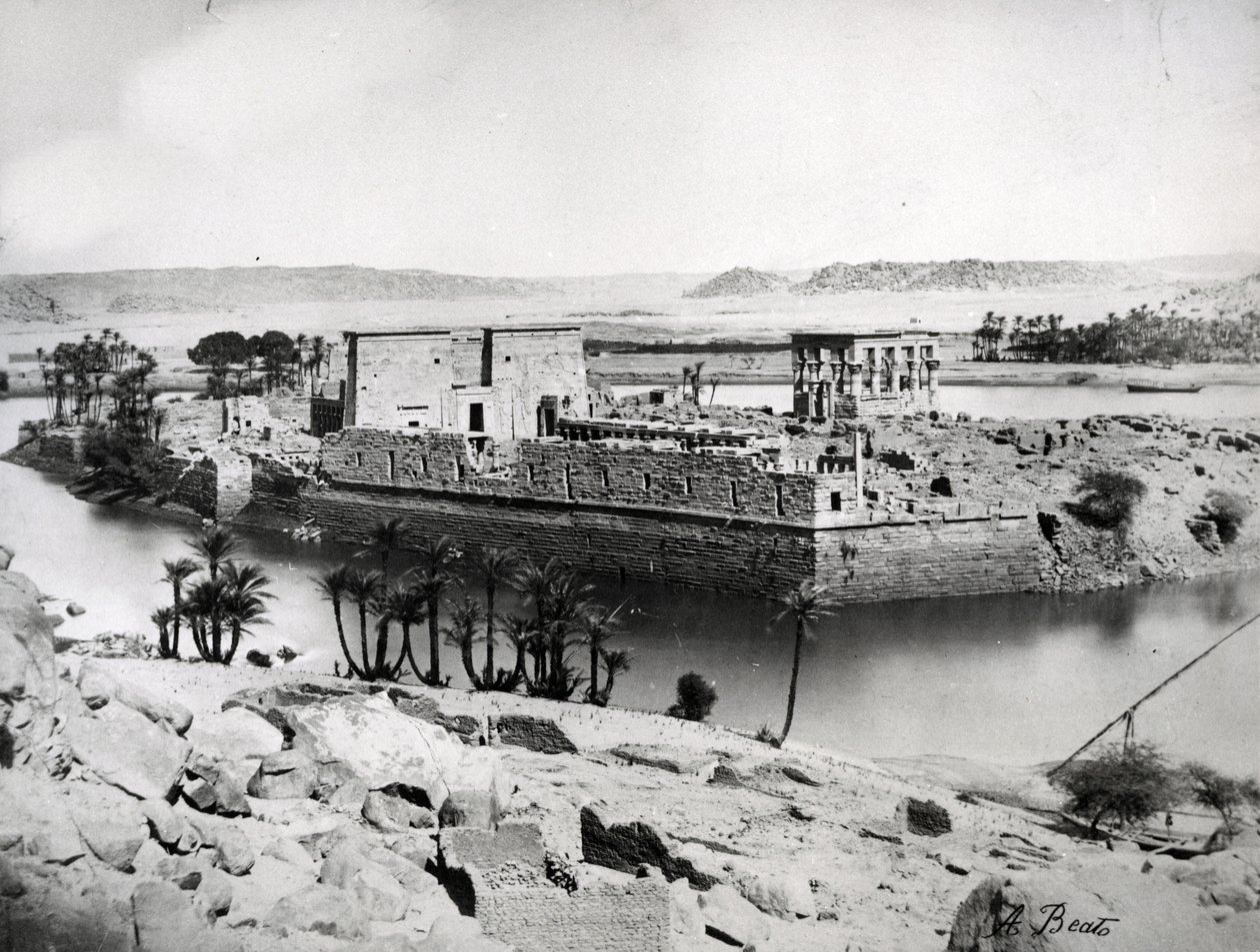 Philae, ca. 1860-80 von Antonio Beato