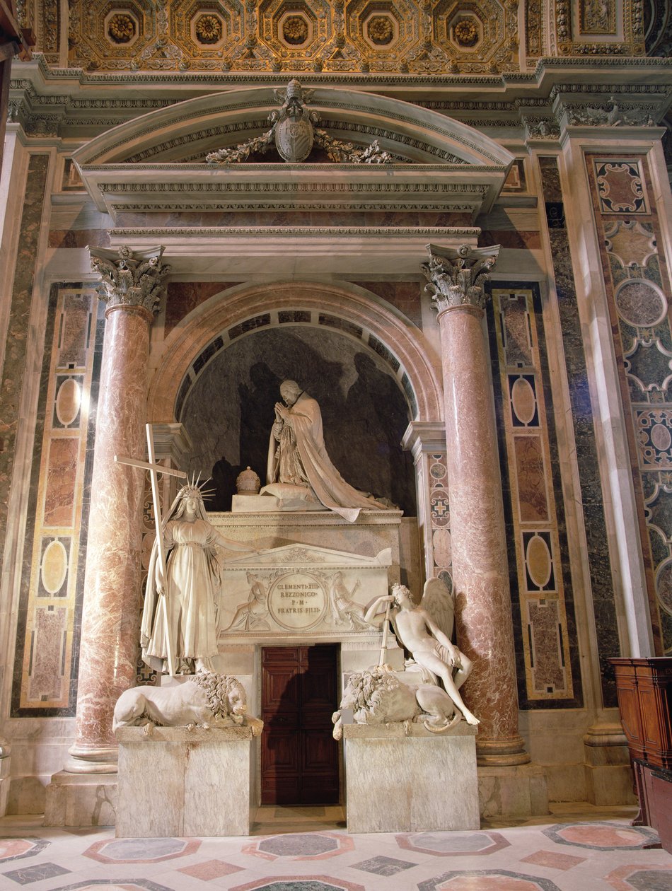Grab von Papst Clemens XIII., 1783-92 von Antonio Canova
