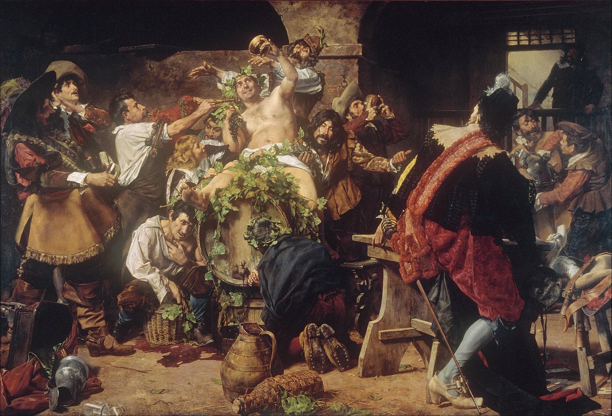 Die Trunkenbolde (Bacchanal) von Antonio Maria Fabres y Costa