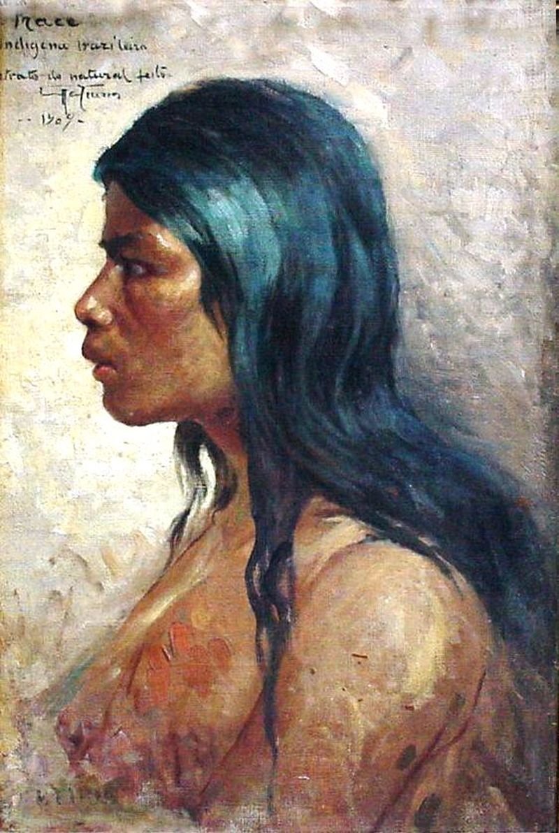 Kopf eines Indianers von Antonio Parreiras