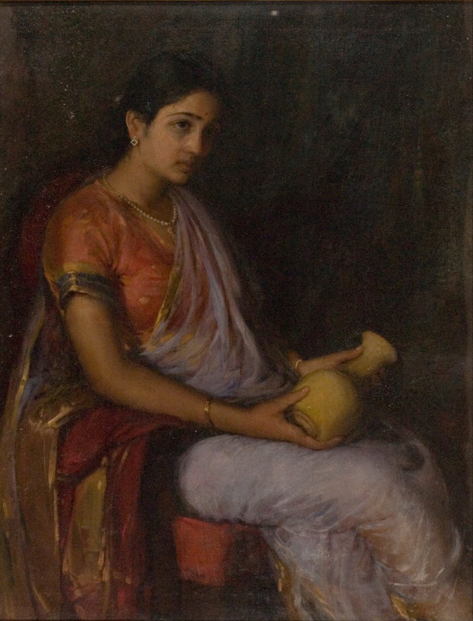 Mädchen mit Vase von Antonio Xavier Trindade