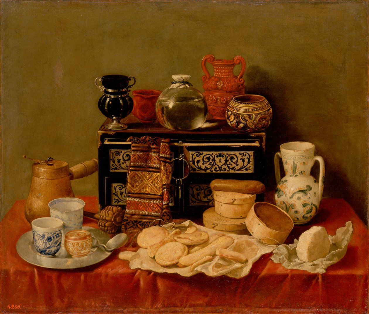 Stillleben mit einer Ebenholzkiste von Antonio de Pereda  