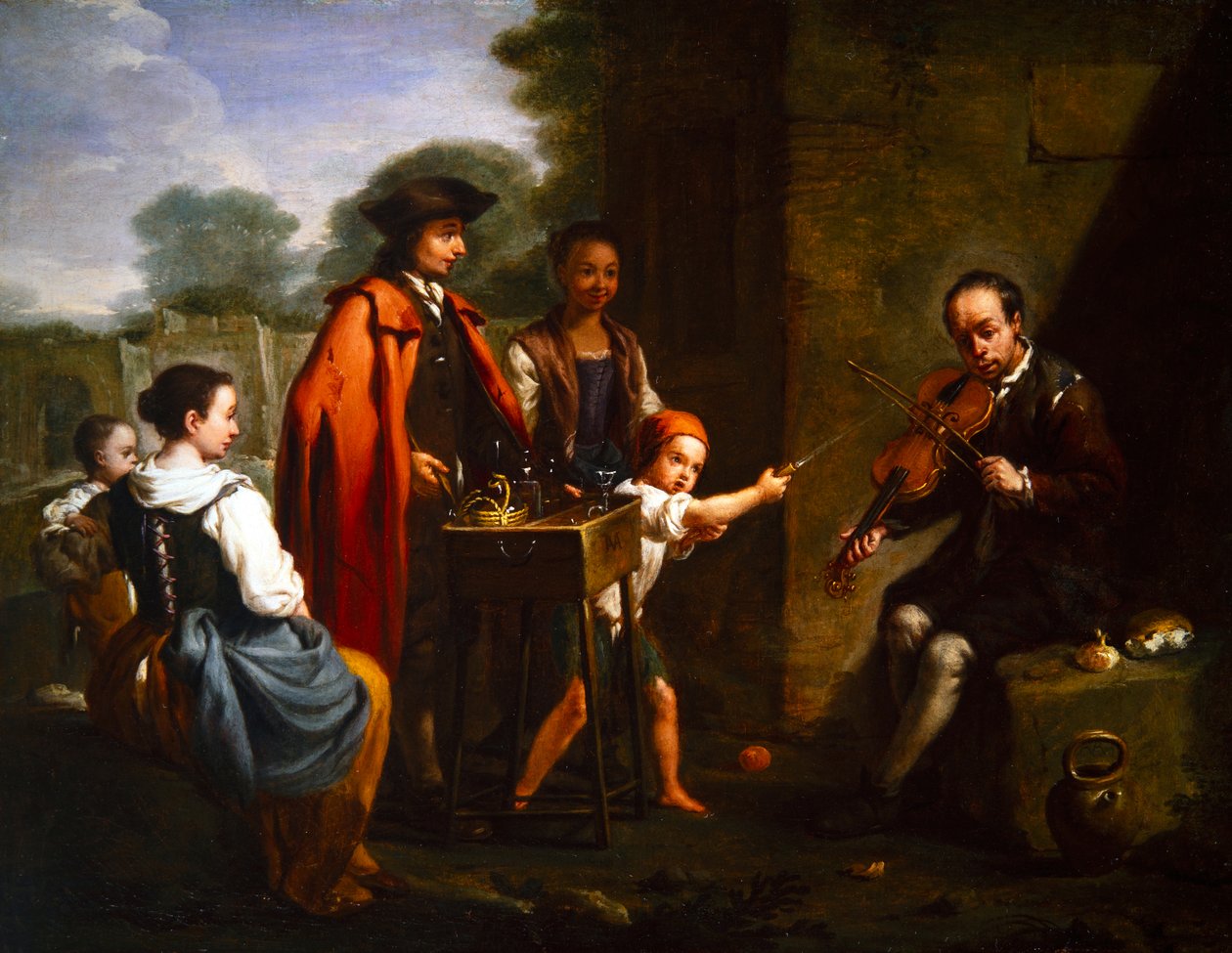 Ein Paar Genreszenen von Antonio Amorosi
