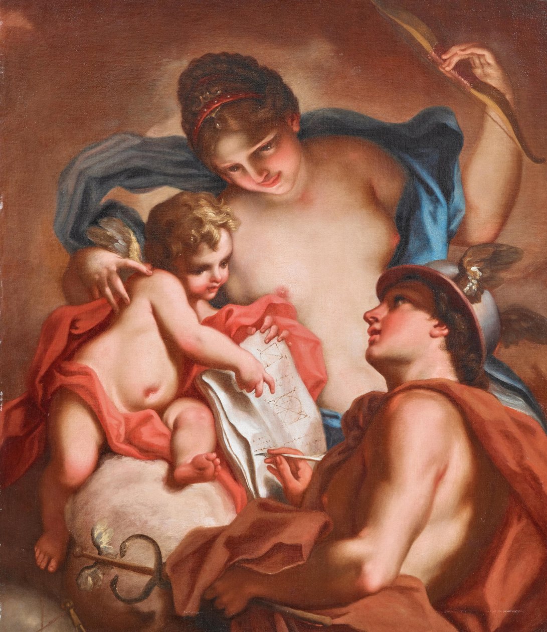 Venus, Merkur und Amor von Antonio Balestra