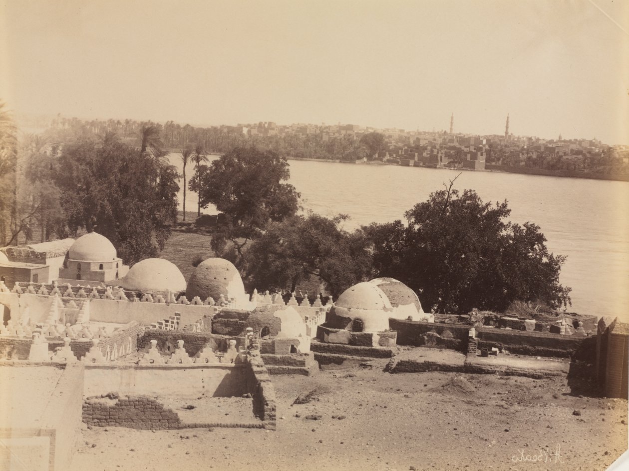 Asyut, Blick vom Berg von Antonio Beato