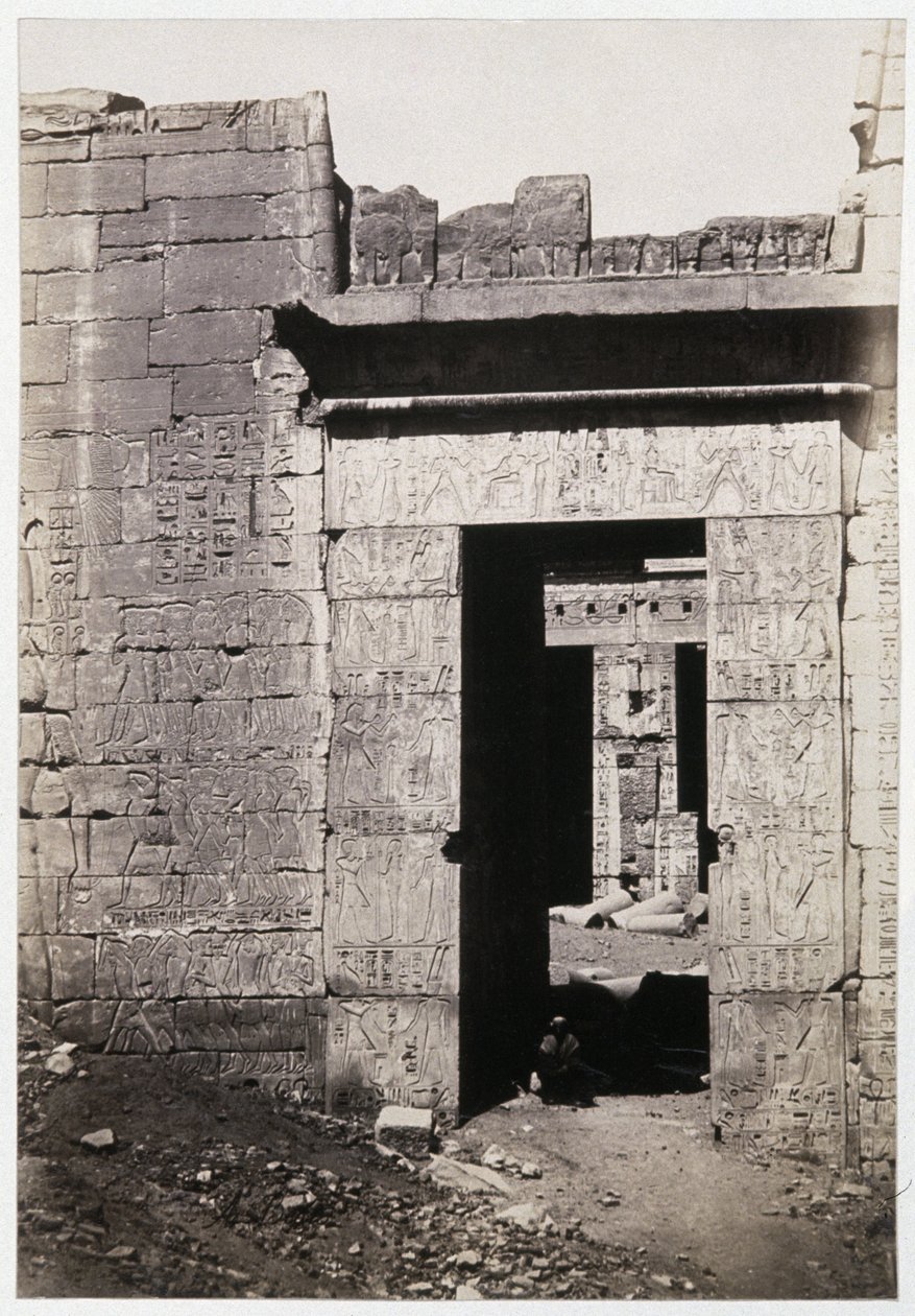 Ruinen von Karnak, um 1900 von Antonio Beato