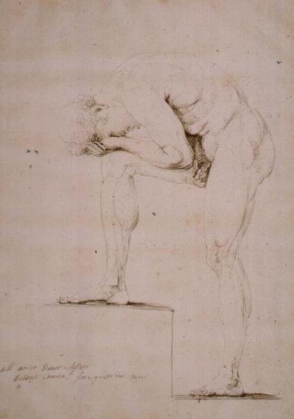 Weinender männlicher Akt von Antonio Canova