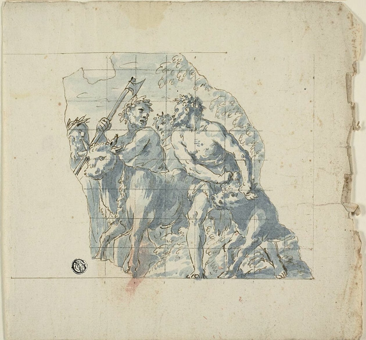 Priester, Opfernde und Ochsen von Antonio Grano