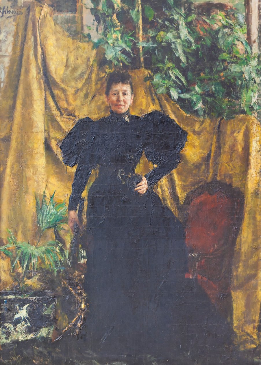 Porträt von Signora Pantaleoni von Antonio Mancini