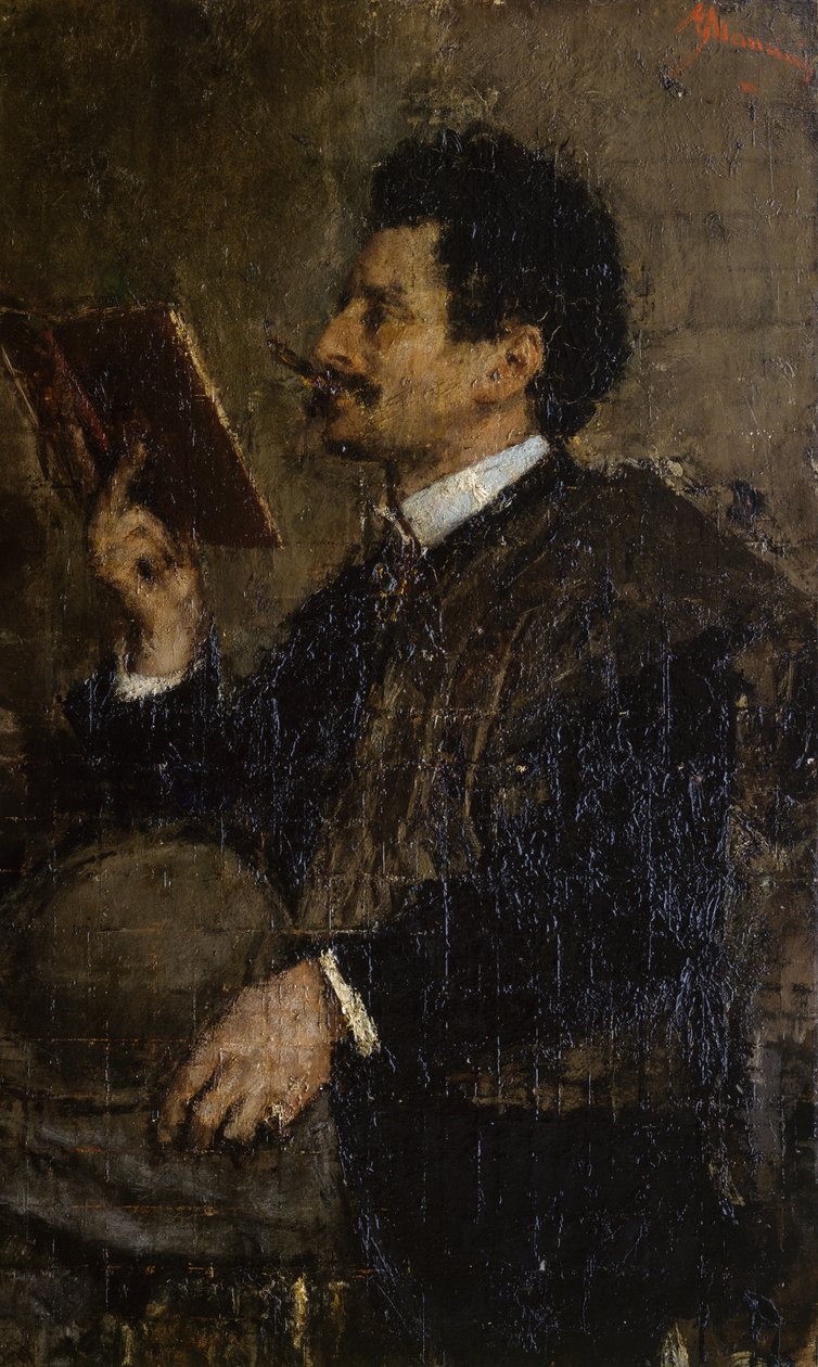 Porträt des Kritikers Saverio Kambo von Antonio Mancini