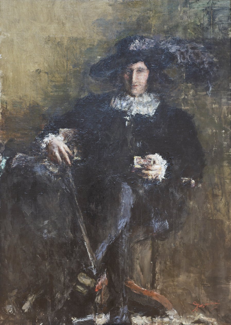 Sitzender Musketier, ca. 1920 von Antonio Mancini
