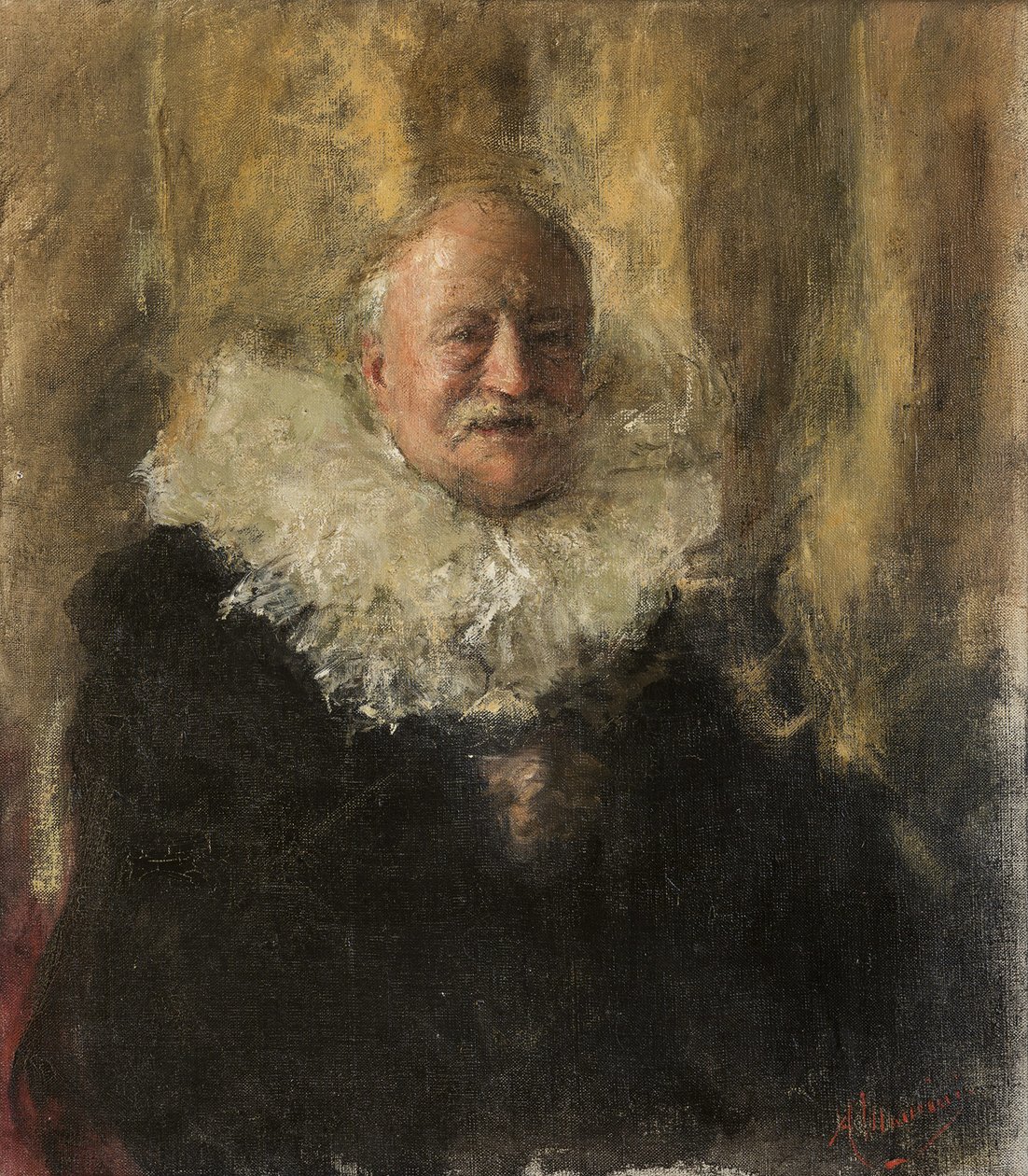 Selbstporträt von Antonio Mancini