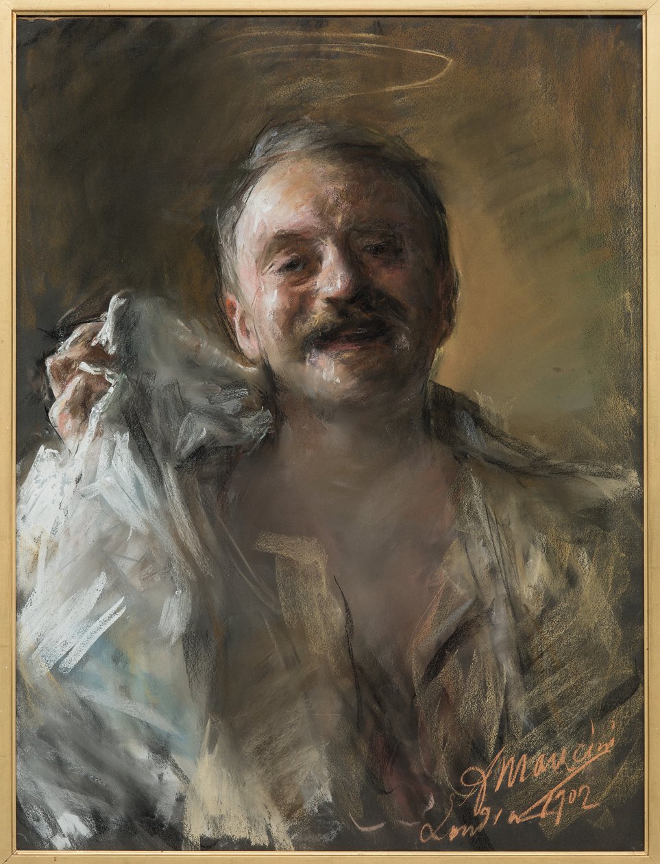 Selbstporträt von Antonio Mancini