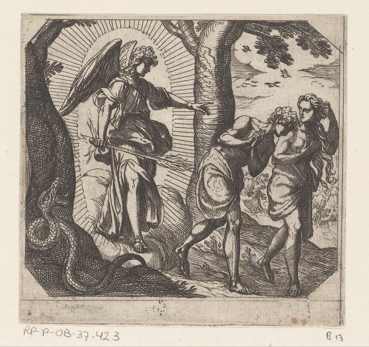 Vertreibung aus dem Paradies von Antonio Tempesta