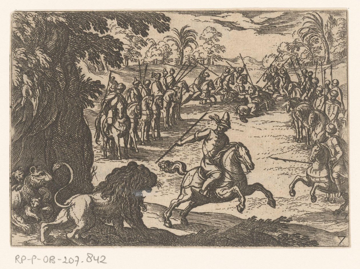 Löwenjagd von Antonio Tempesta