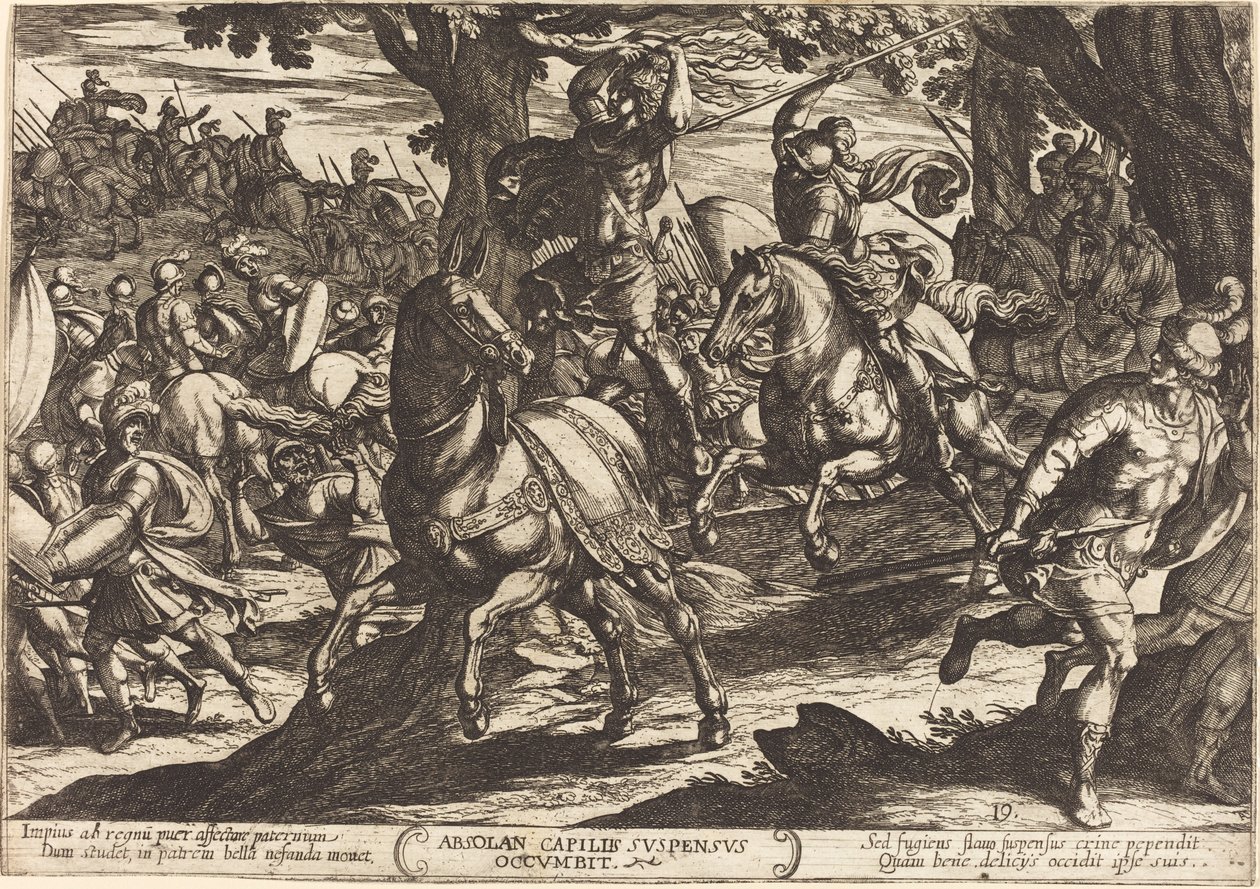 Jakob tötet Absalom, den Sohn von König David von Antonio Tempesta