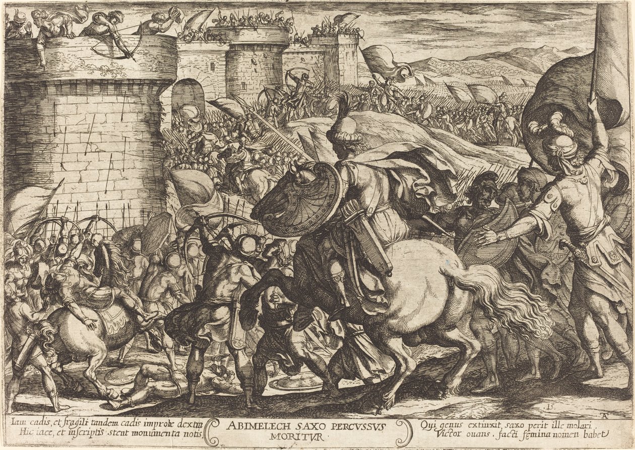 Der Tod von Abimelech von Antonio Tempesta