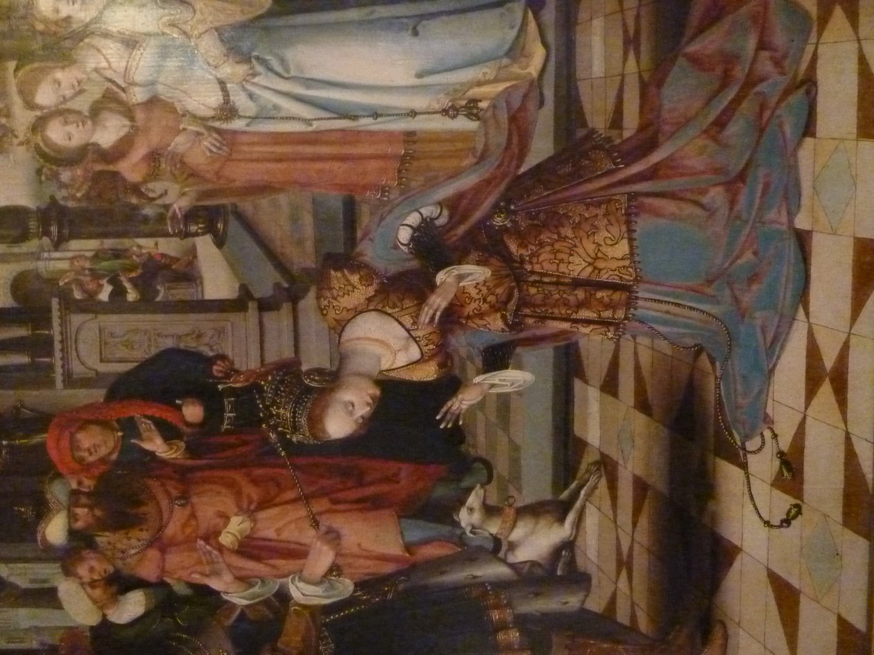Esther und Ahasver; Adam und Eva von Antwerp School
