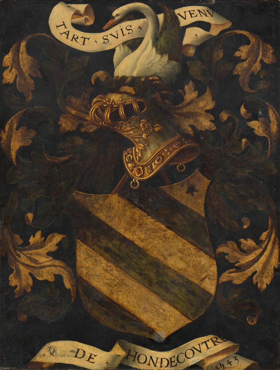 Wappen mit Kamm [Rückseite] von Antwerp 16th Century
