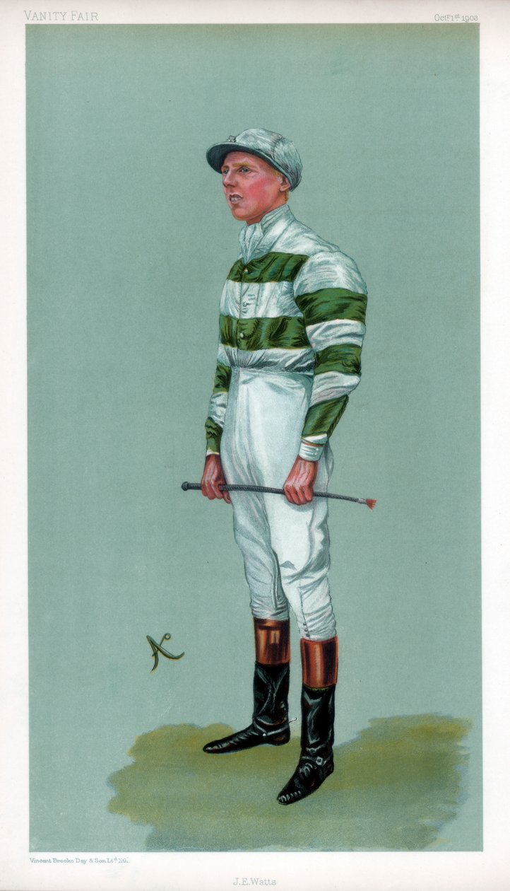 John Evelyn Watts, britischer Jockey, 1903 von Ao