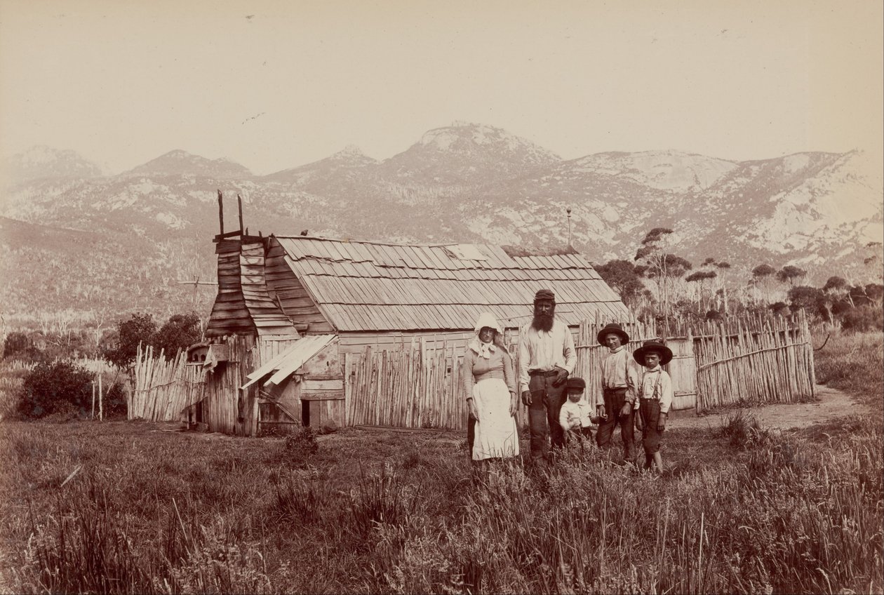 Heim der Inselbewohner, Flinders Island von Archibald James Campbell